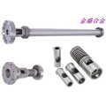 Extruder screw and barrel for PE processing extruder